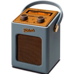 Roberts Revival Mini Duck Egg Blue - Portable and Stylis DAB/DAB+/FM RDS Radio with Built-in Battery Charger